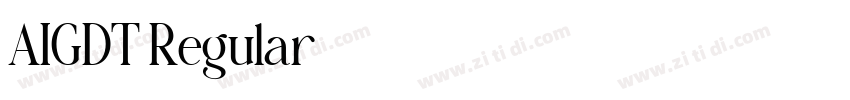 AIGDT Regular字体转换 AIGDT Regular字体转换